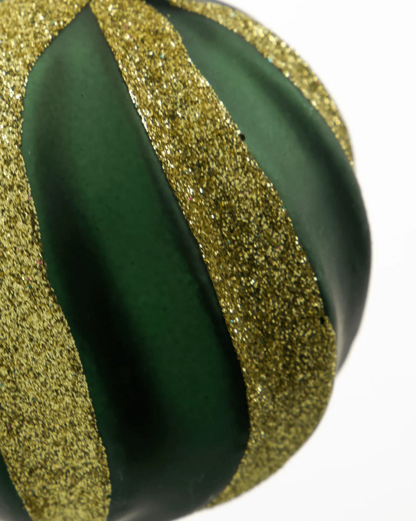 Boule de Noël Swirl lot de 4, Vert-or House Doctor