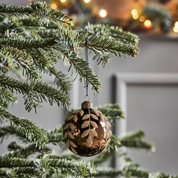 Boule de Noël Tani Ø8 cm, lot de 4 - Marron - House Doctor