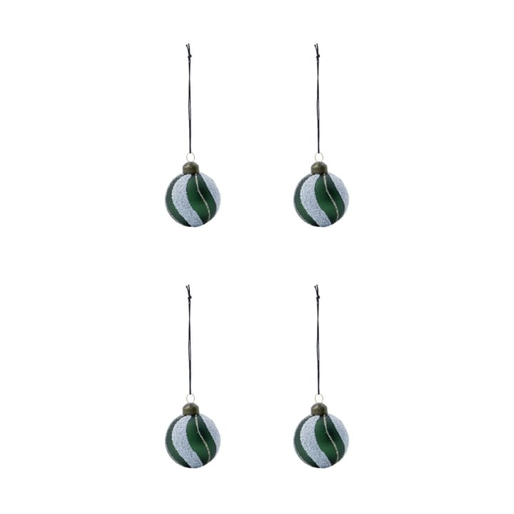 Boules de Noël Into Ø6 cm, lot de 4 - Vert - House Doctor