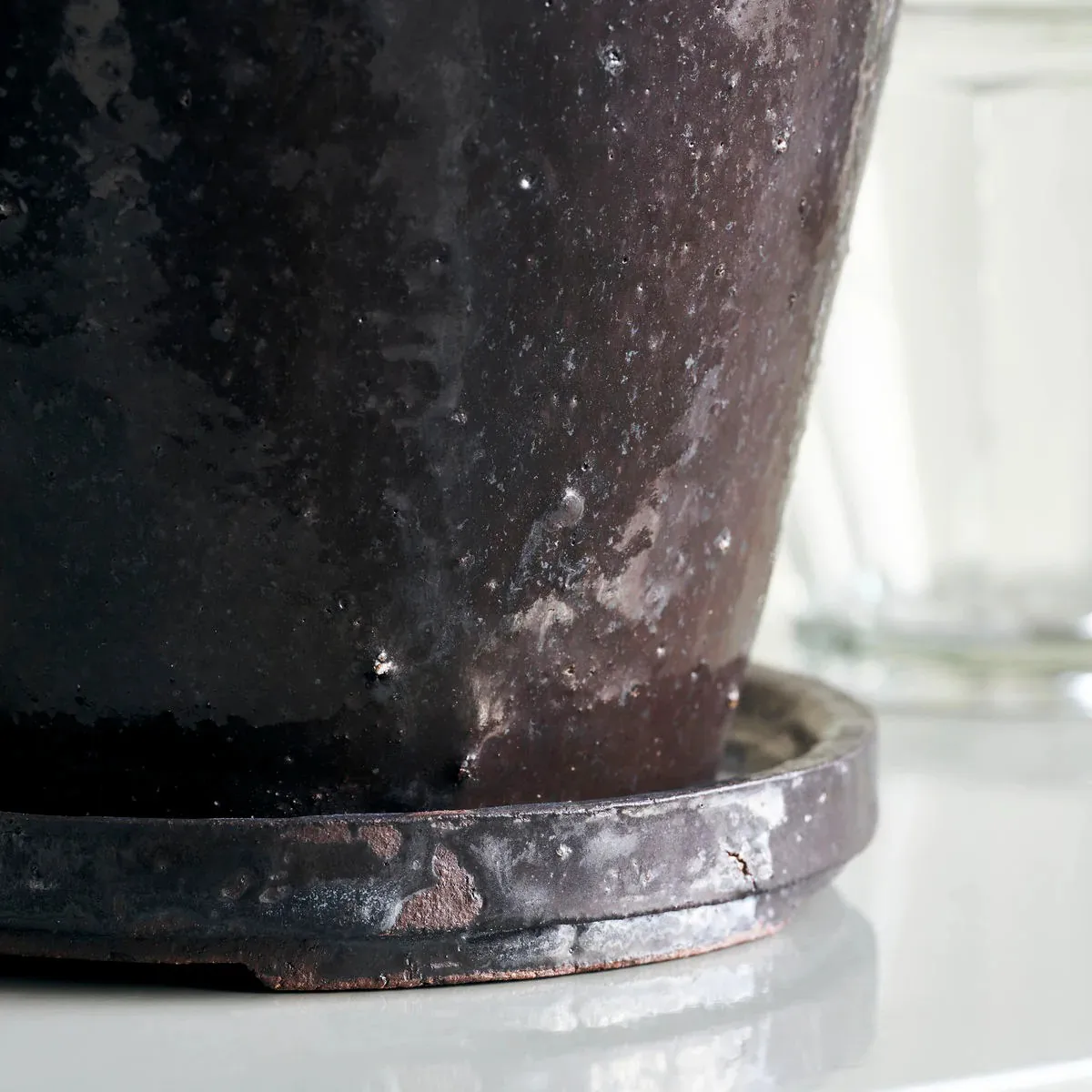 Cache-pot avec soucoupe Flower 4 pièces, Ø18 cm-Ø22 cm House Doctor