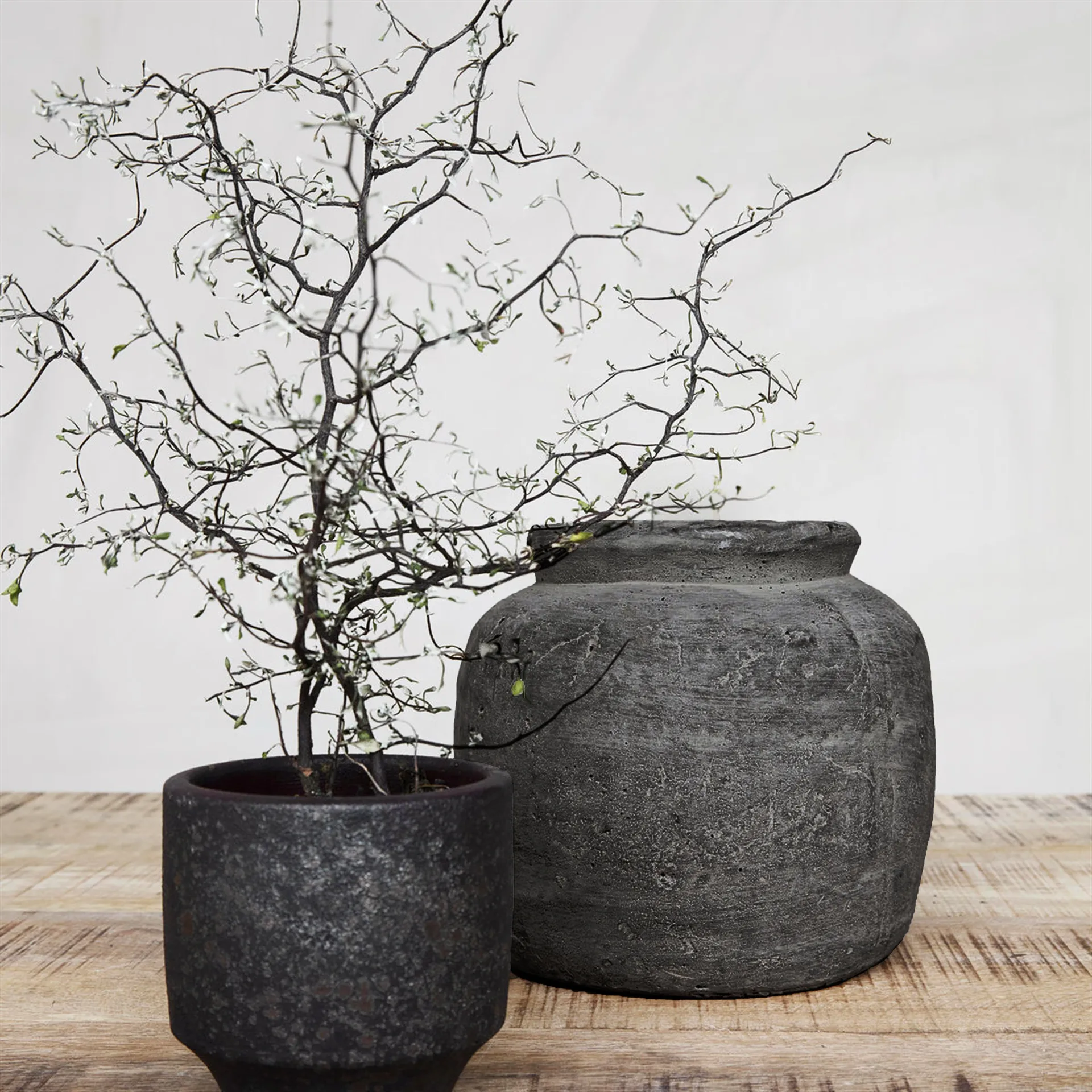 Cache-pot Rustik faïence, h18 cm Ø19 cm House Doctor