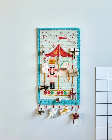 Calendrier de l’Avent Horse - Rouge brûlé, 50x90 cm - House Doctor