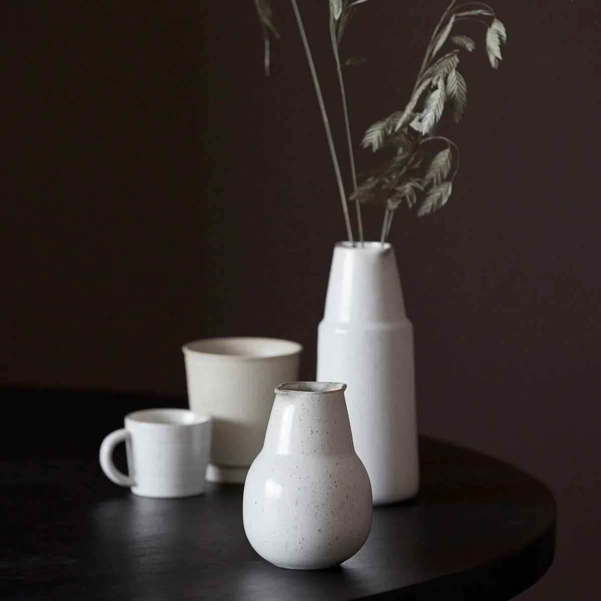 Carafe Pion 12 cm, Gris-blanc House Doctor