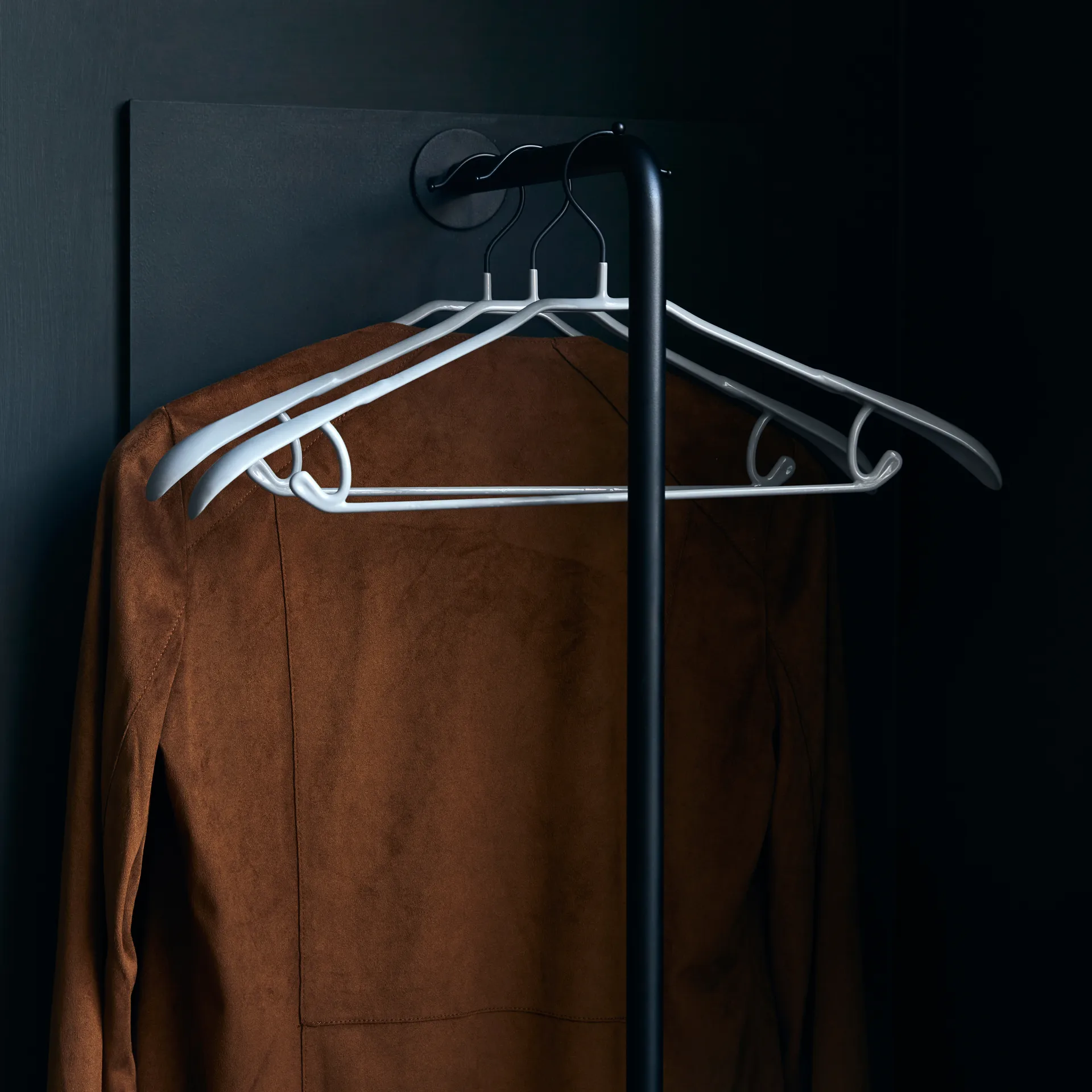 Ceintre Ward Lot de 3, Noir-gris House Doctor