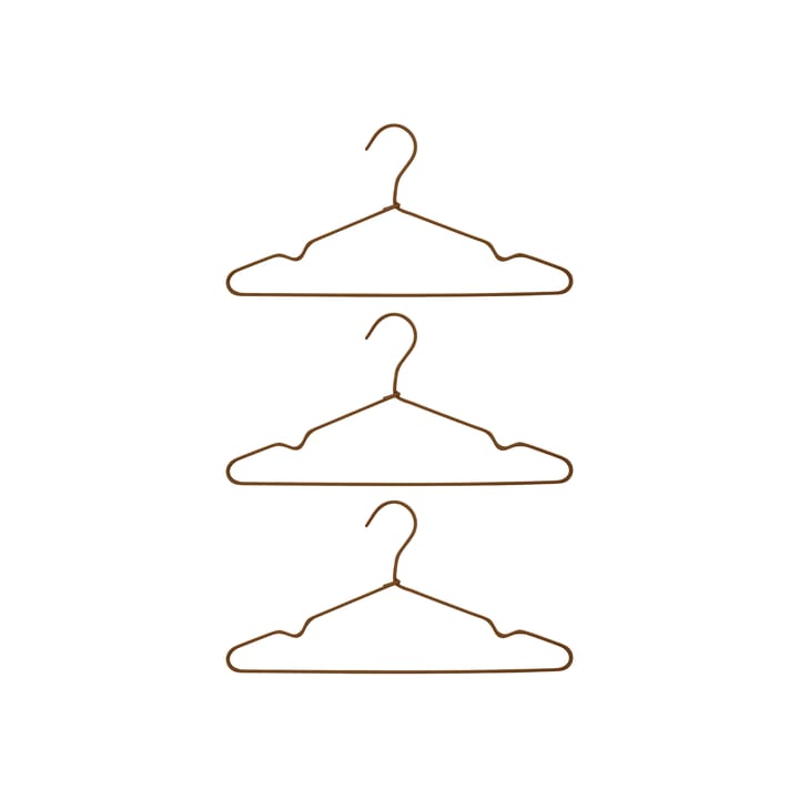 Ceintre Wire Lot de 3 - Marron - House Doctor