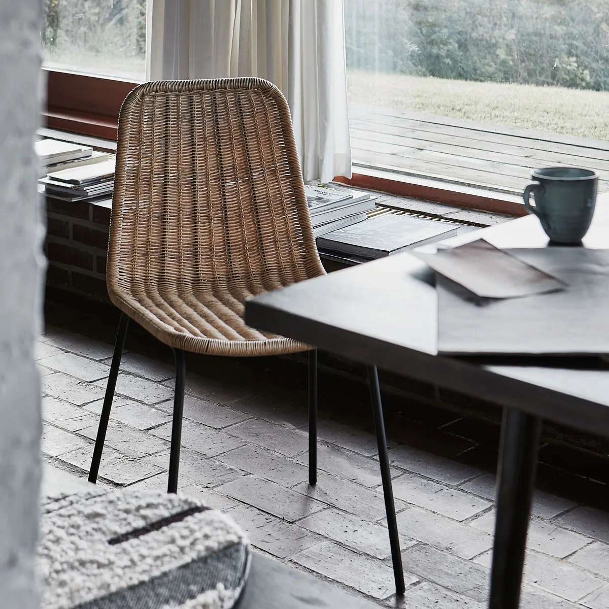 Chaise de table à manger Hapur, Naturel House Doctor