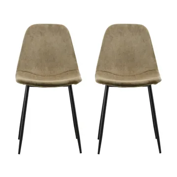Chaise Found - lot de 2 Vert - House Doctor