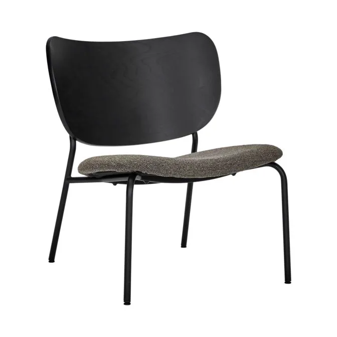 Chaise Longa avec structure en acier, Hêtre brun House Doctor