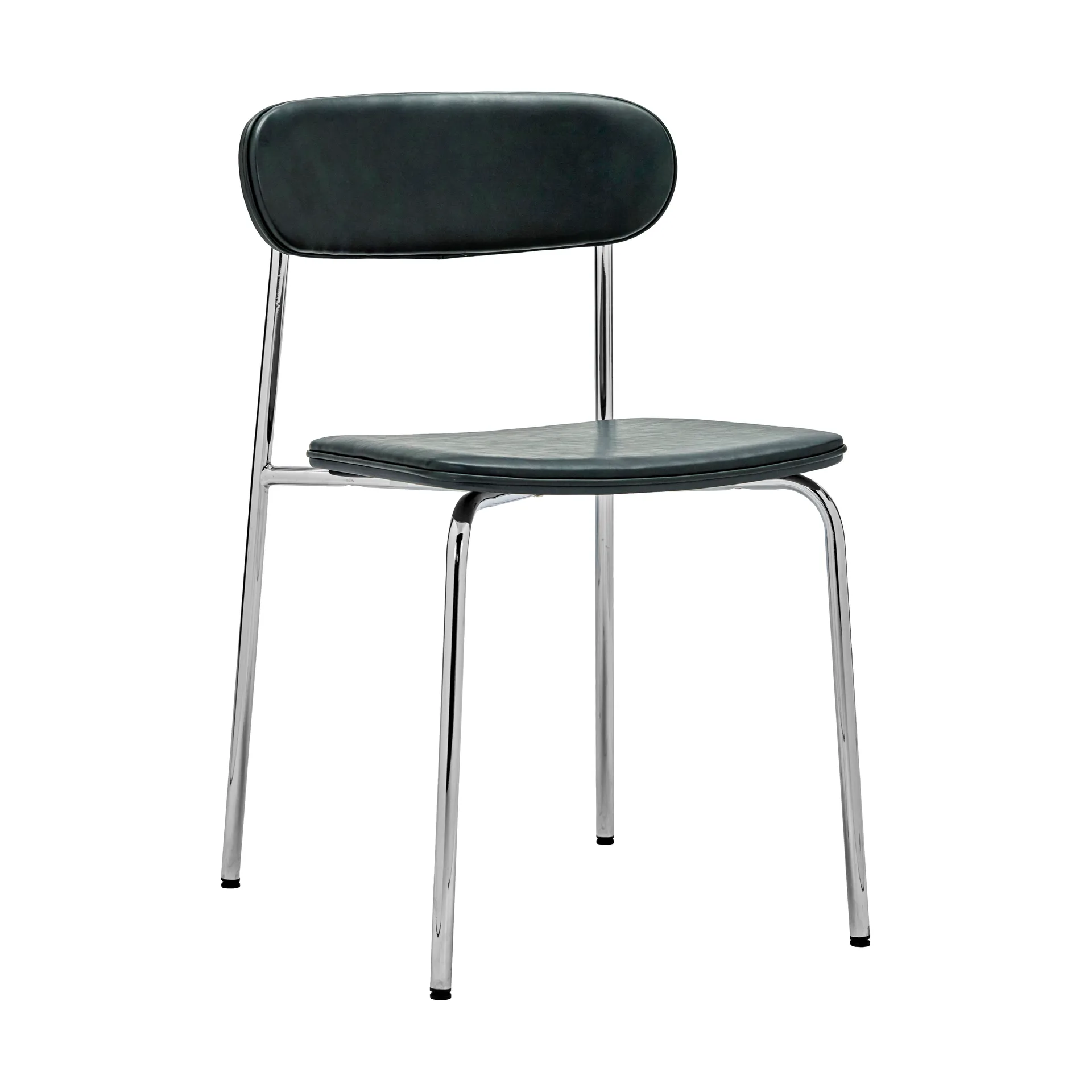Chaise Pova, Crome-marron foncé House Doctor