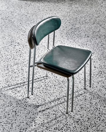 Chaise Pova - Crome-marron foncé - House Doctor