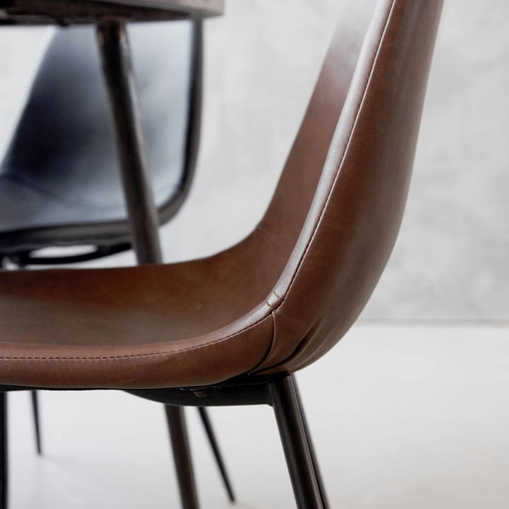 Chaises Found similicuir - lot de 2 - marron - House Doctor