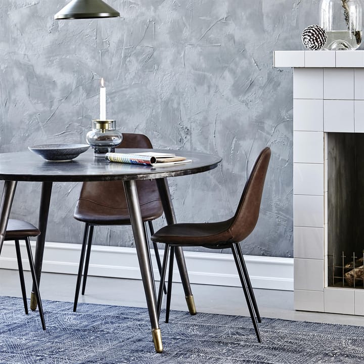 Chaises Found similicuir - lot de 2 - marron - House Doctor