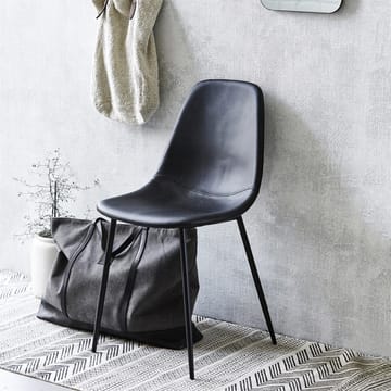 Chaises Found similicuir - lot de 2 - noir - House Doctor