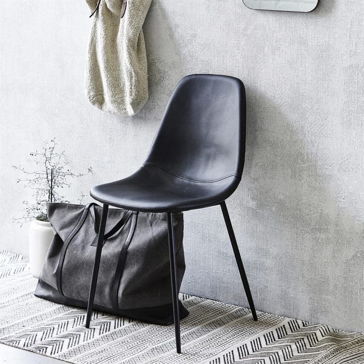 Chaises Found similicuir - lot de 2 - noir - House Doctor