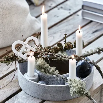 Chandelier de l’Avent The Ring Ø26 cm - Grey - House Doctor