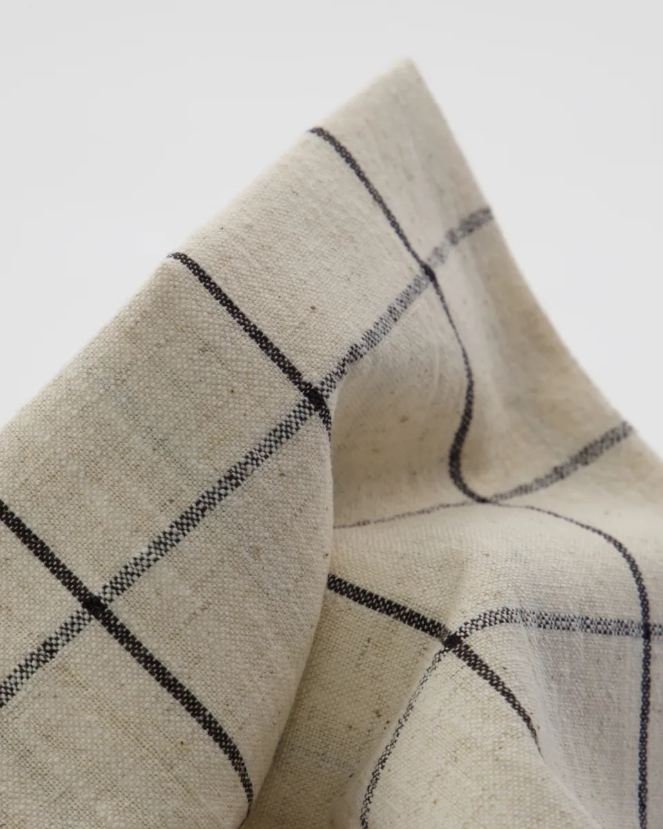 Chemin de table Join 40x140 cm, Noir-off white House Doctor