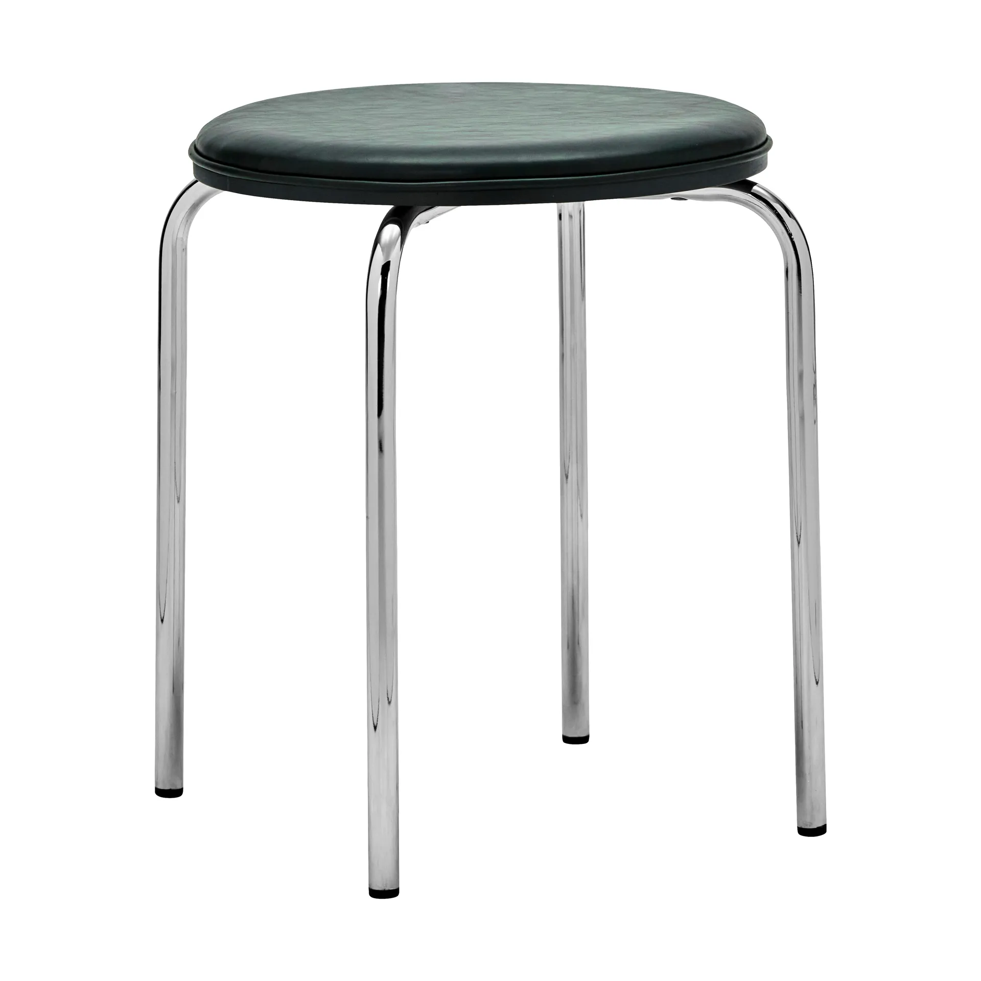 Comma tabouret rond, Vert foncé, Ø37x45 cm House Doctor