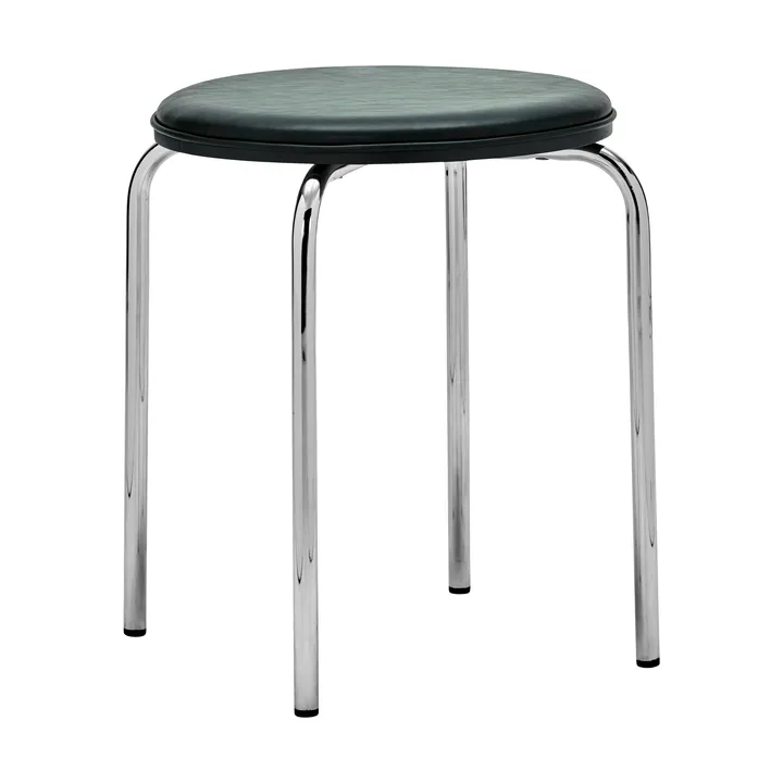 Comma tabouret rond - Vert foncé, Ø37x45 cm - House Doctor