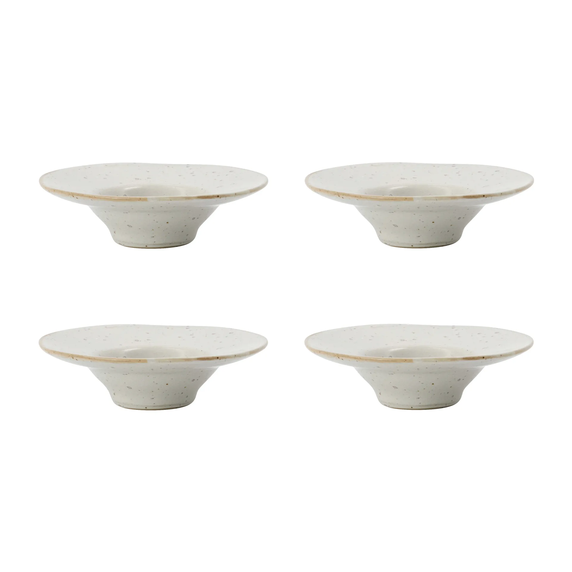 Coquetier Pion Lot de 4, Gris-blanc House Doctor