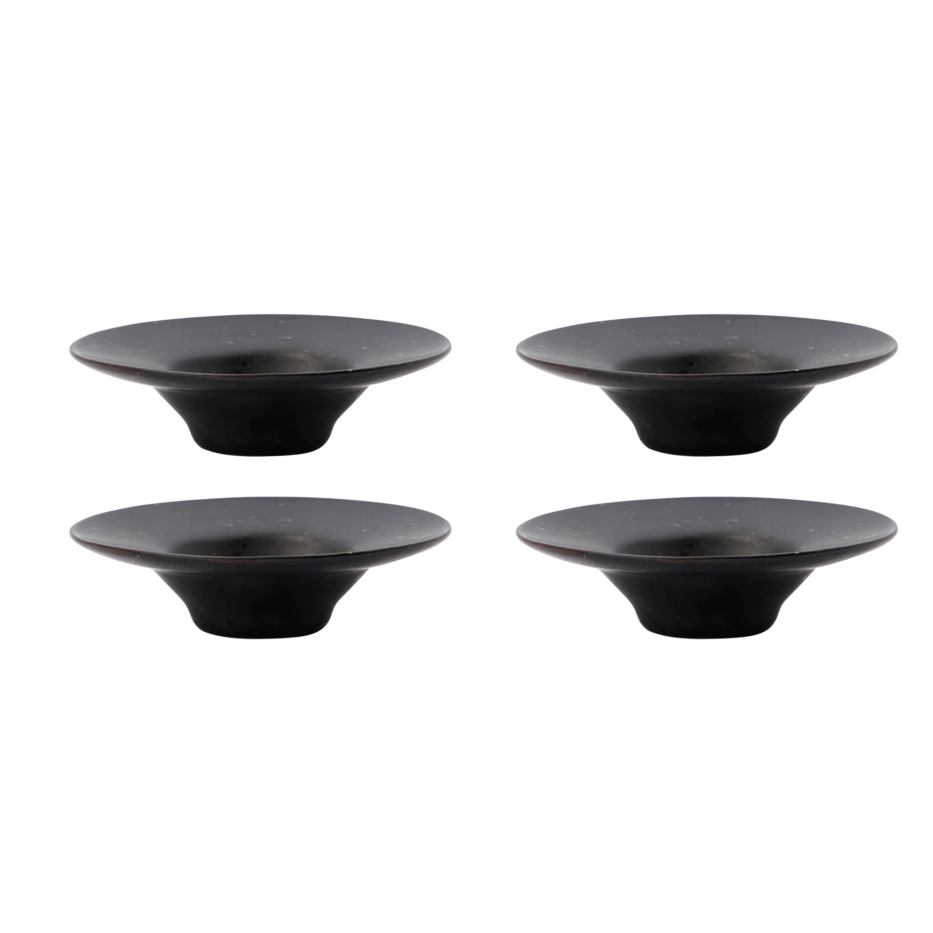 Coquetier Pion Lot de 4, Noir-marron House Doctor