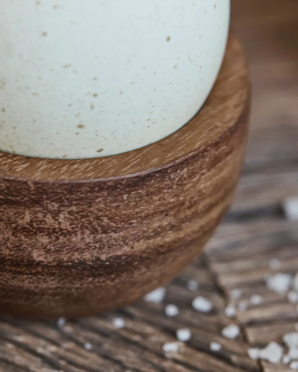 Coquetier Wood 4 pièces, Naturel House Doctor