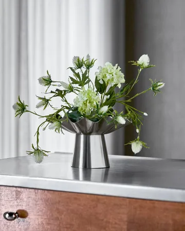 Coupe décorative Flood - Silver finish, Ø22x14 cm - House Doctor