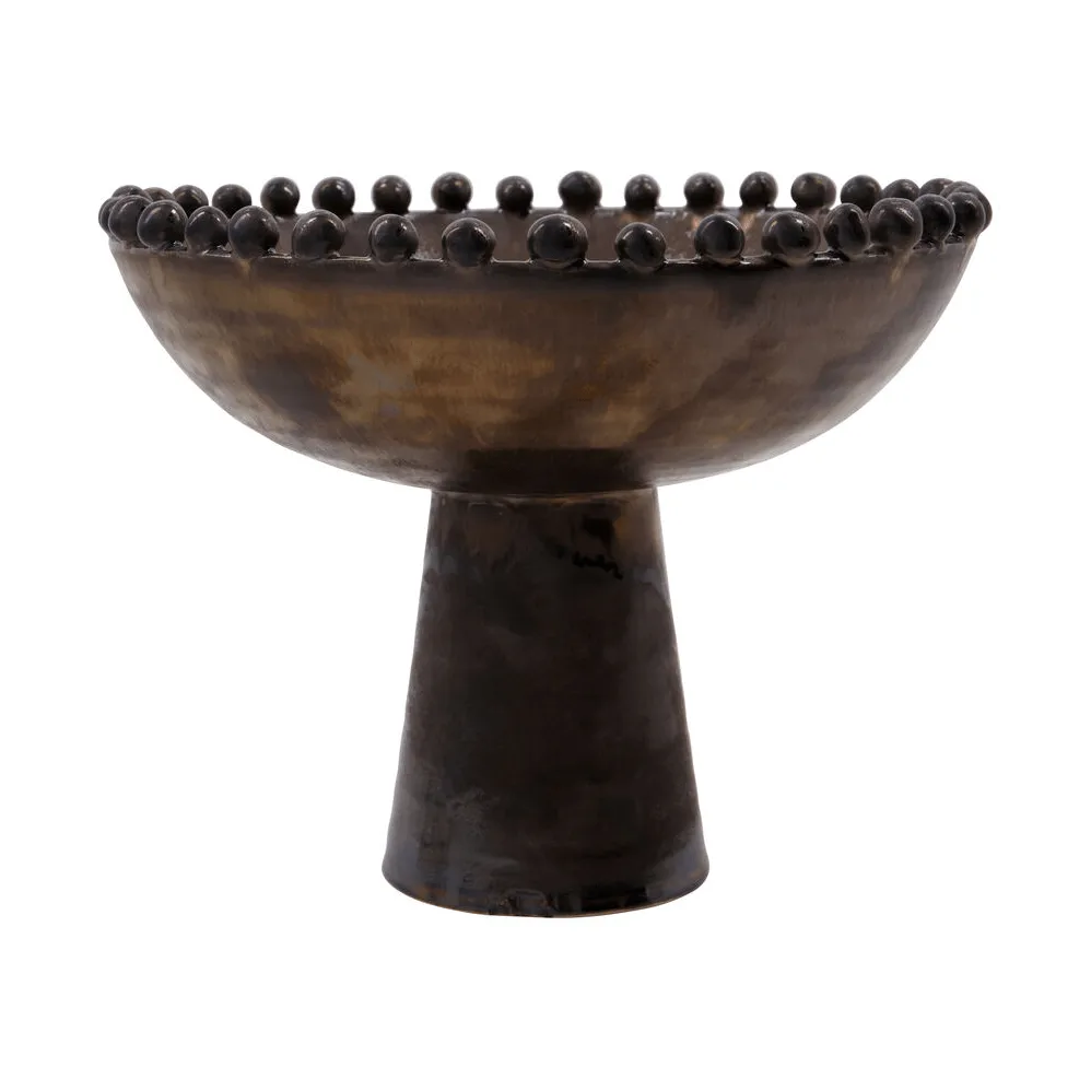 Coupe décorative Mio, Noir, Ø24x19,5 cm House Doctor