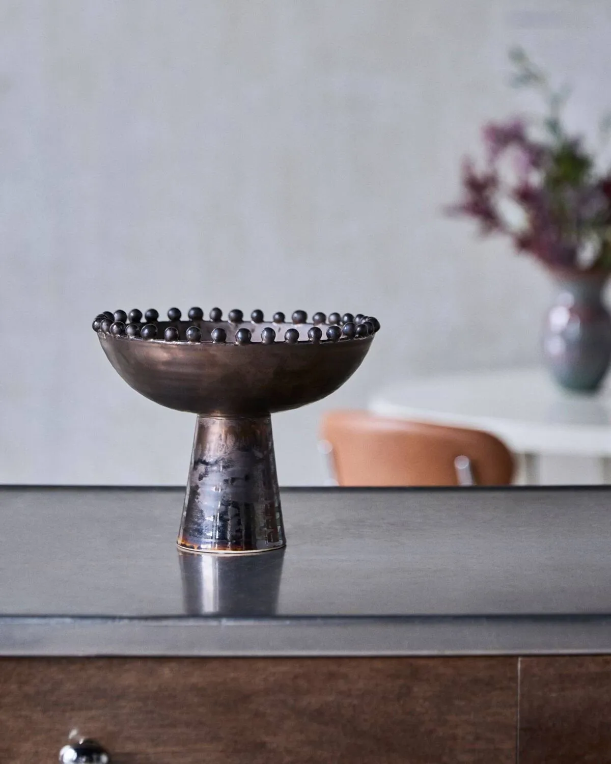 Coupe décorative Mio, Noir, Ø24x19,5 cm House Doctor