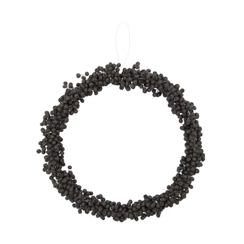 Couronne Winter Ø 23 cm, Noir House Doctor