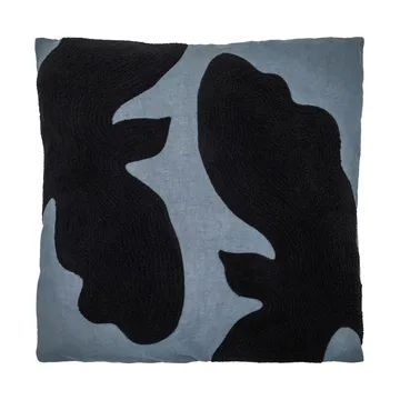 Coussin décoratif Miki - Bleu méditerranéen-noir, 50x50 cm - House Doctor