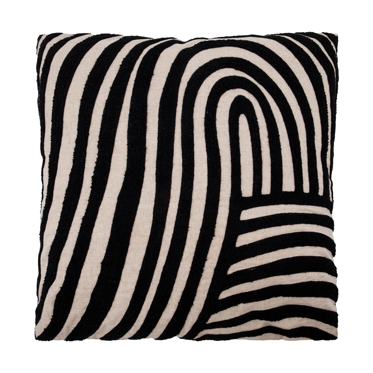 Coussin décoratif Sky, Sable-noir, 50x50 cm House Doctor