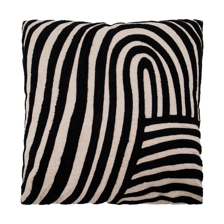 Coussin décoratif Sky - Sable-noir, 50x50 cm - House Doctor