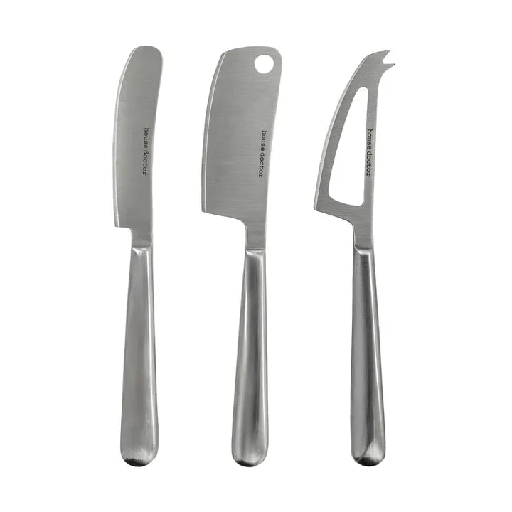 Couteaux à fromage Cheese 3 pièces - Argent - House Doctor