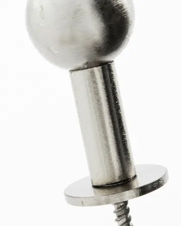 Crochets Ball lot de 2 - Silver finish, Ø4x2 cm - House Doctor