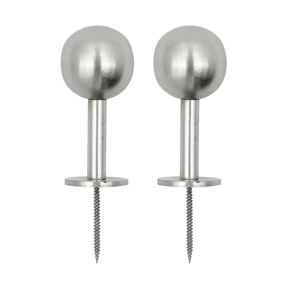 Crochets Ball lot de 2, Silver finish, Ø8x4 cm House Doctor