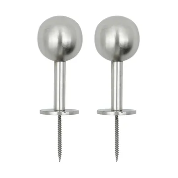 Crochets Ball lot de 2 - Silver finish, Ø8x4 cm - House Doctor