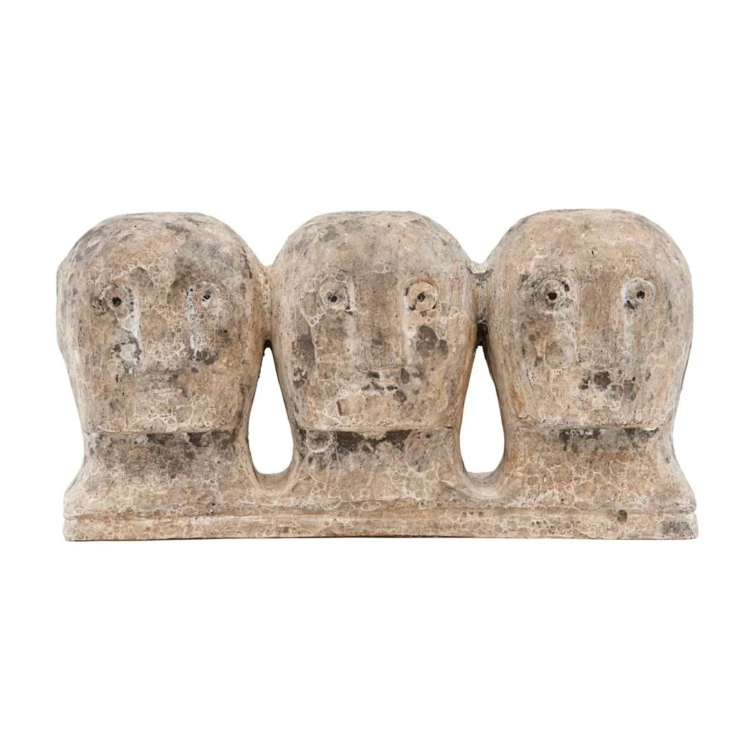 Décoration Ancient head, Gris-marron House Doctor