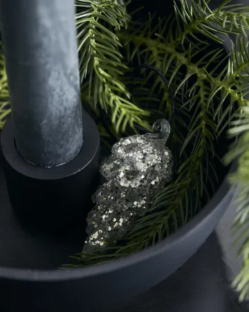 Décoration de Noël Cone 5,5 cm Lot de 6 - Argenté - House Doctor