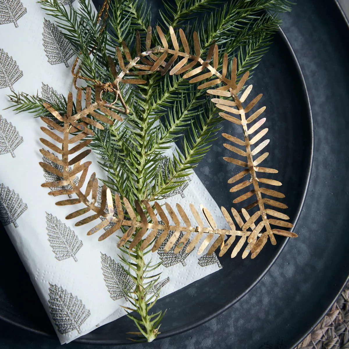 Décoration de Noël Lamet Cœur, Laiton House Doctor