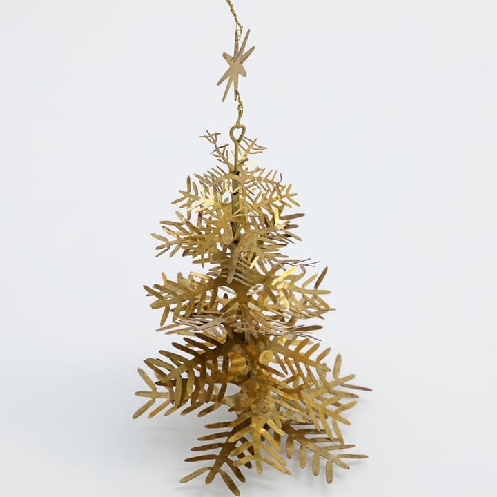 Décoration de Noël Lamet sapin Lot de 3, Laiton antique House Doctor