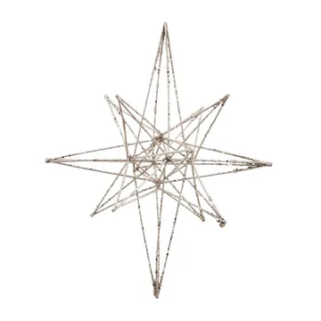 Décoration de Noël Star 21x35 cm - Champagne - House Doctor