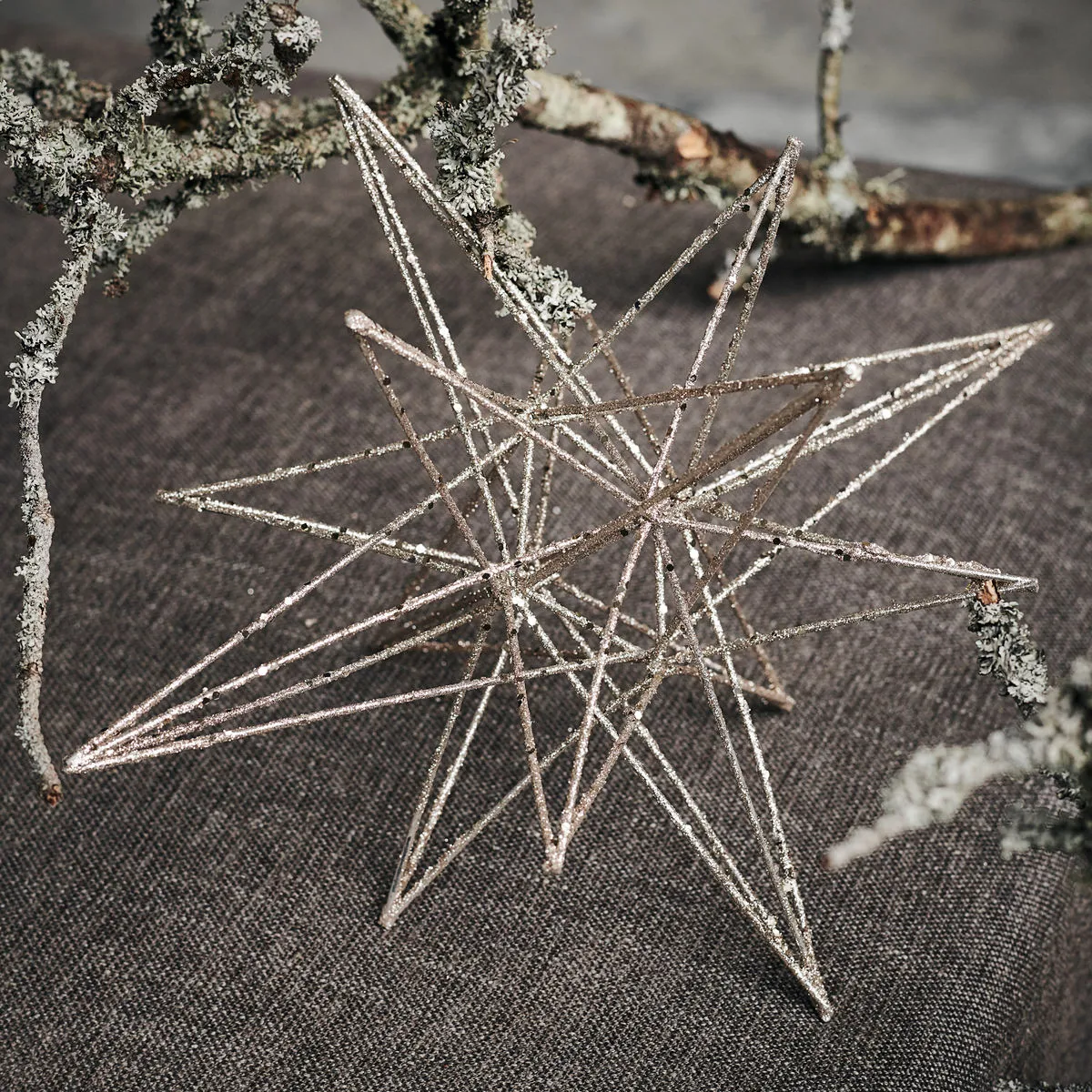Décoration de Noël Star 21x35 cm, Champagne House Doctor