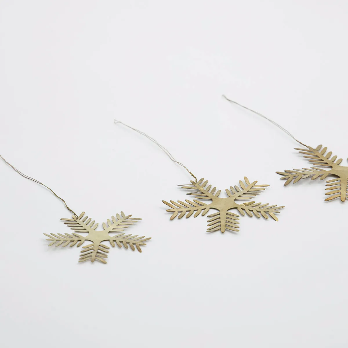 Décoration de Noël Stars Lamet Lot de 3, Laiton antique House Doctor