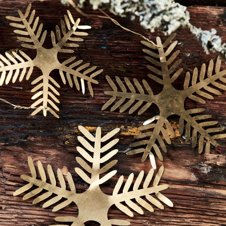 Décoration de Noël Stars Lamet Lot de 3, Laiton antique House Doctor