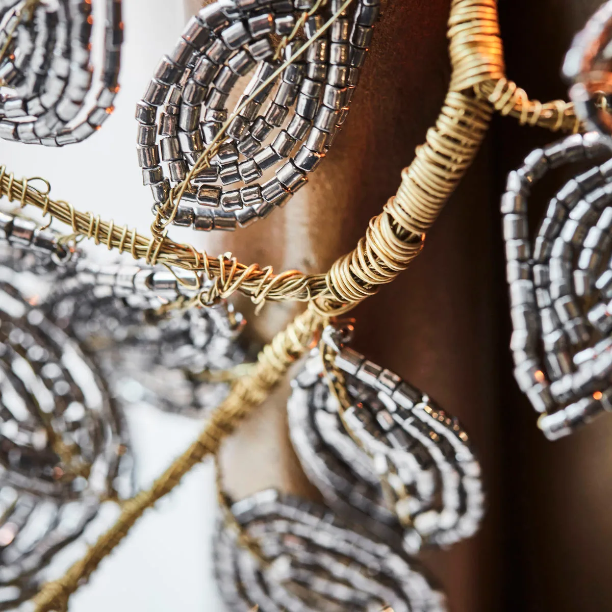 Décoration de sapin de Noël à suspendre Pearl gui 3 pièces, Gris-or House Doctor