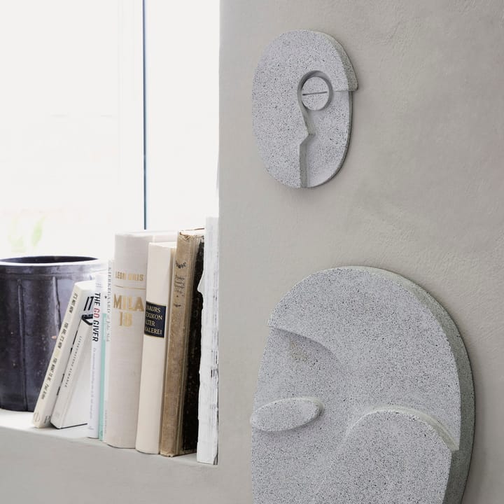Décoration murale Face 14 cm, Gris House Doctor