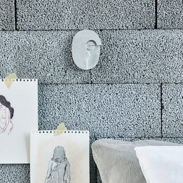 Décoration murale Face 14 cm - Gris - House Doctor