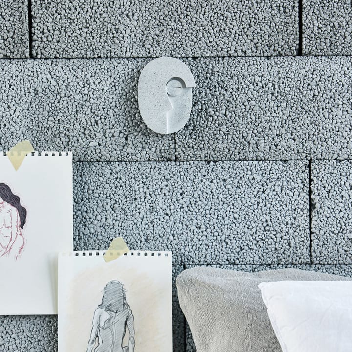 Décoration murale Face 14 cm, Gris House Doctor