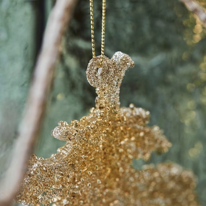 Décorations de Noël Gliz 10,5 cm, lot de 3, Paillettes d'or House Doctor