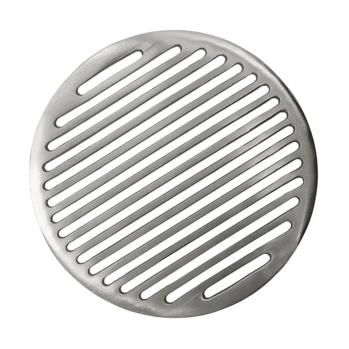 Dessous de plat Esme - Argent brossé, Ø21 cm - House Doctor